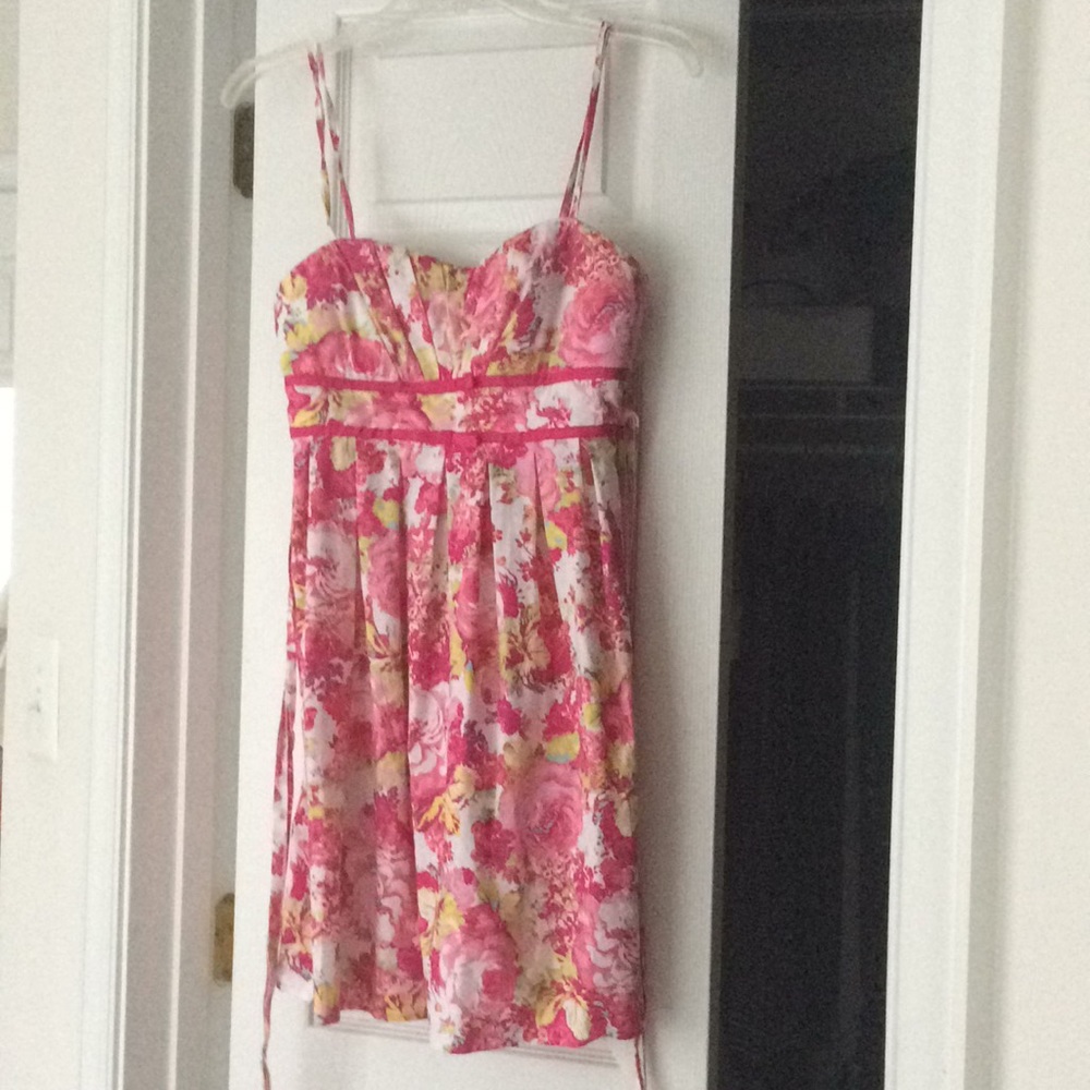 Juniors Pink Floral Dress